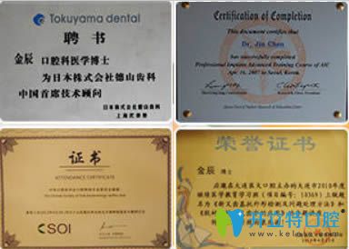 金辰院長所獲部分榮譽(yù)