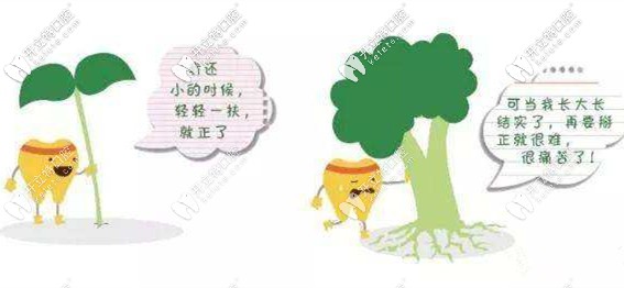 對(duì)于兒童牙齒提前干預(yù)，降低以后矯正難度