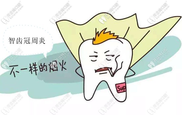 智齒冠周炎引起的牙疼